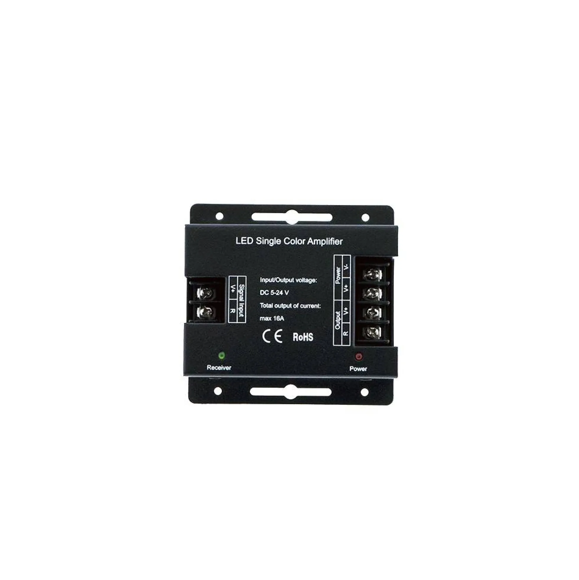 Amplificador de señal / Repetidor monocolor PWM 5-24V 16A