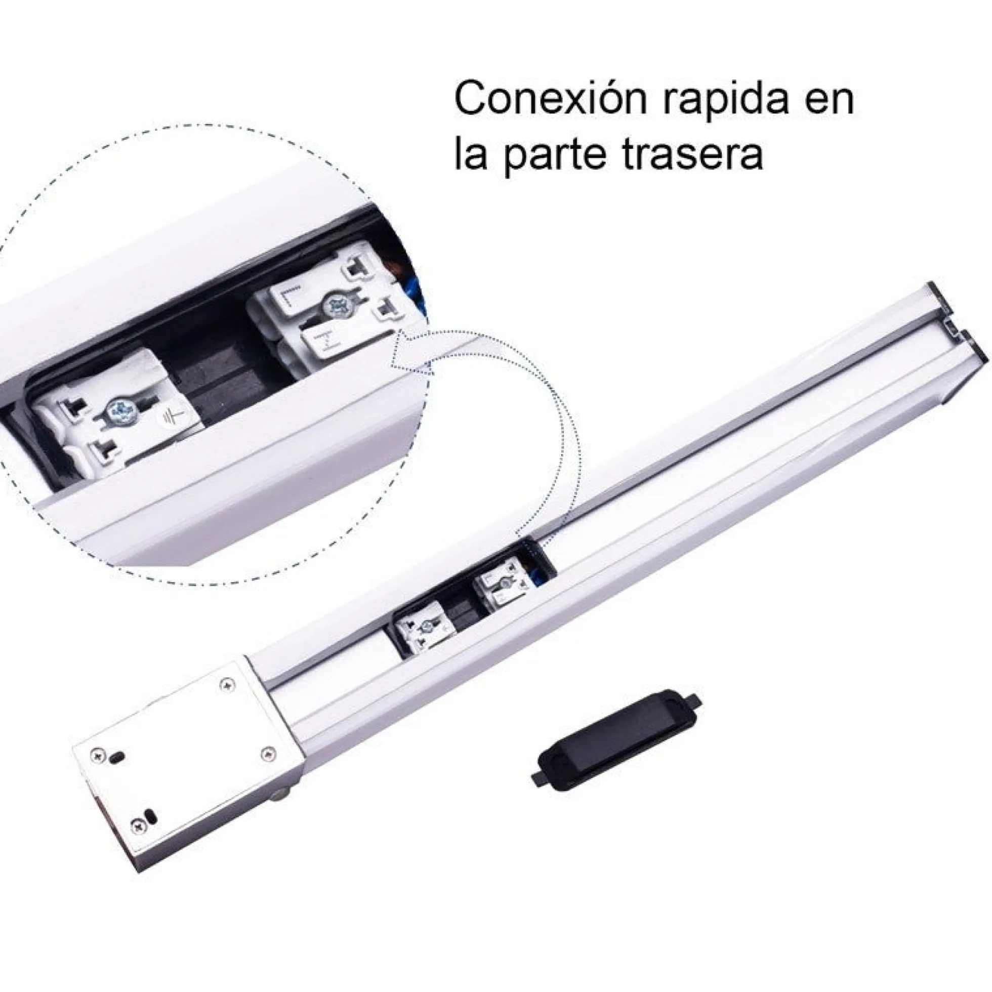 Aplique de baño LED 15W - Con enchufe integrado - 68cm