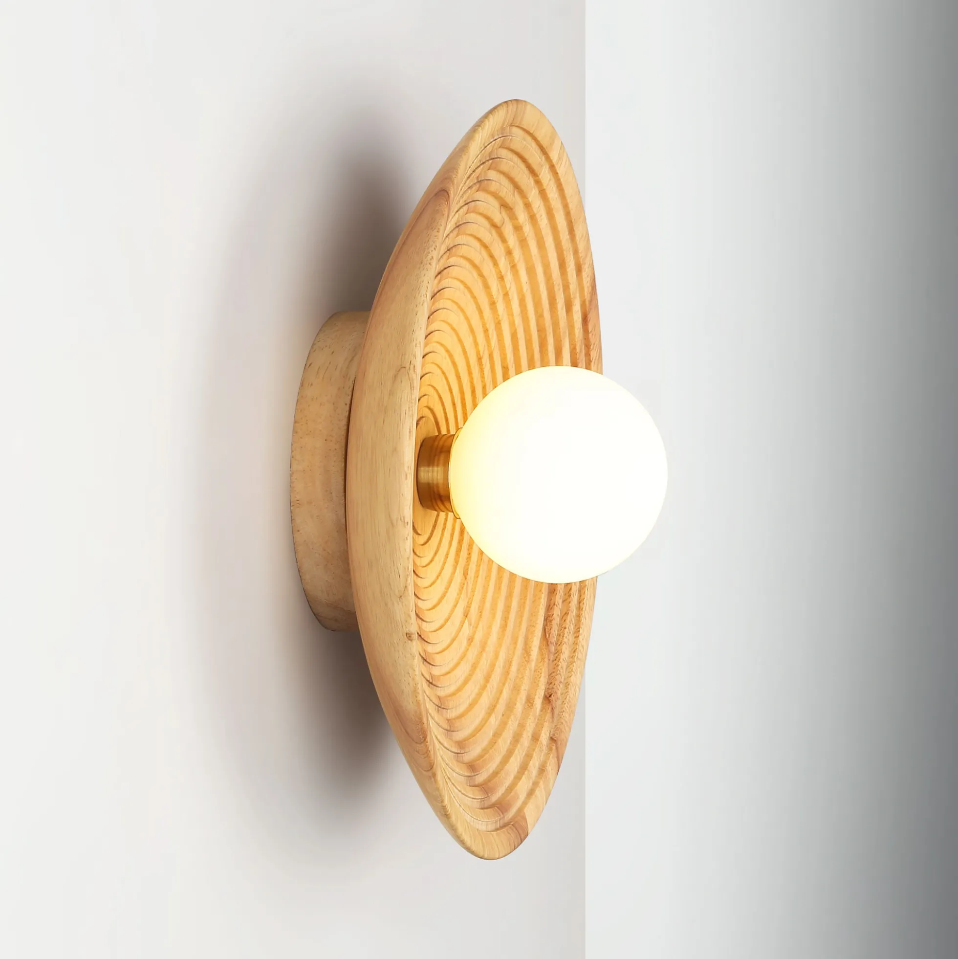 Aplique de diseño en madera "RIANNE" - G9 - Ø28cm