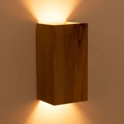 Aplique de pared bidireccional madera