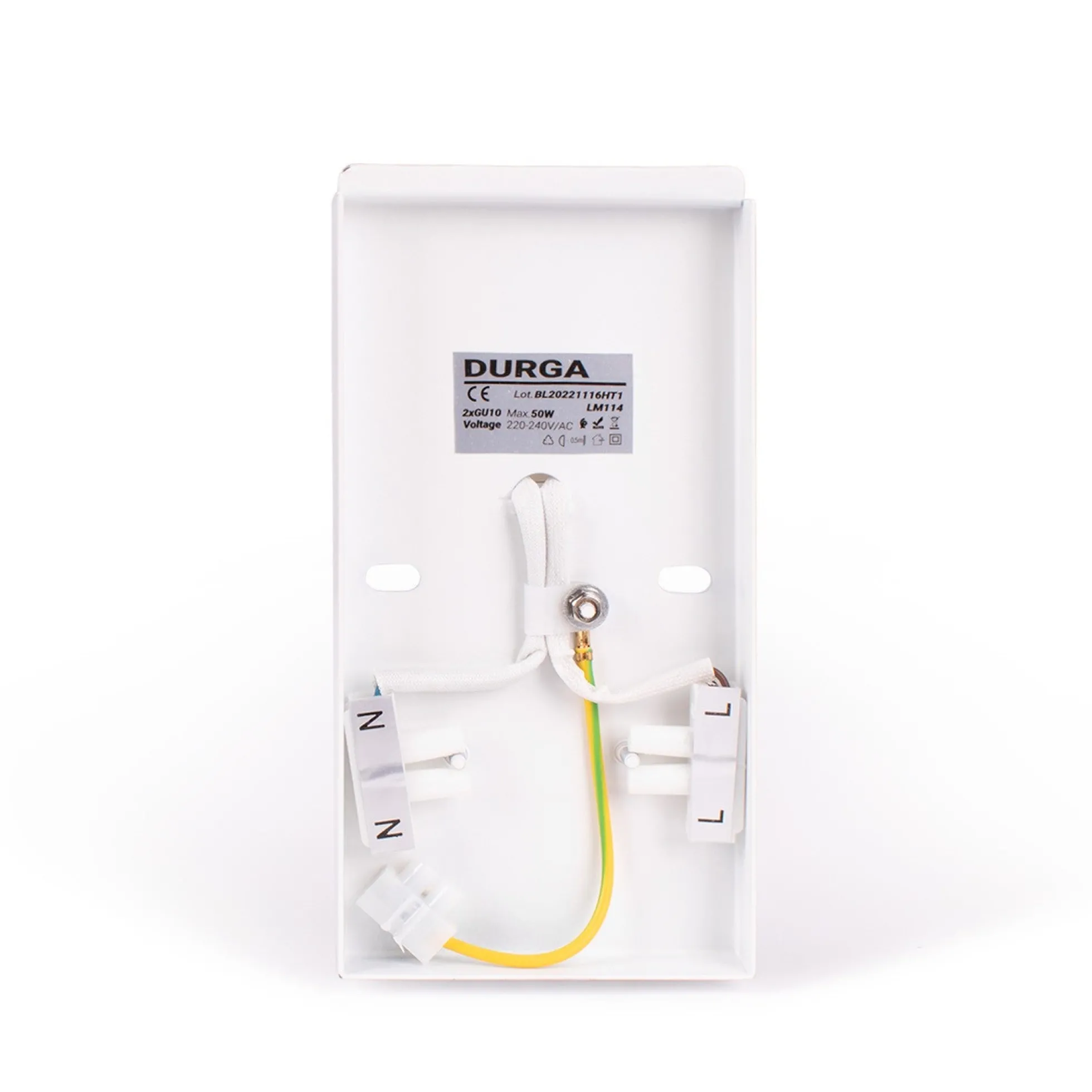 Aplique de pared bidireccional madera "Durga" - 2 x GU10 - Interior