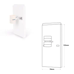 Aplique de pared bidireccional madera