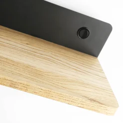 Aplique de pared bola cristal con puerto USB 