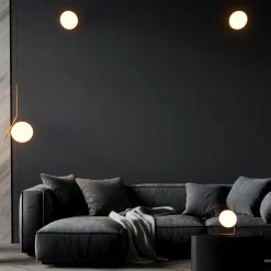 Aplique de pared bola cristal