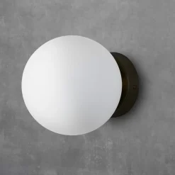 Aplique de pared bola cristal