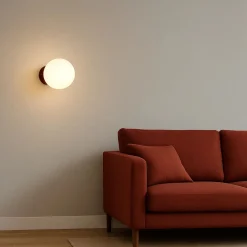 Aplique de pared bola cristal