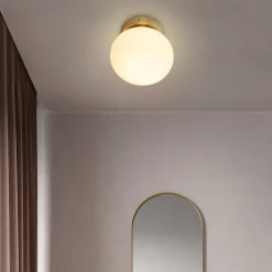 Aplique de pared bola cristal