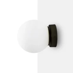 Aplique de pared bola cristal