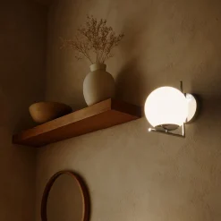 Aplique de pared bola cristal