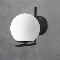 Aplique de pared bola cristal