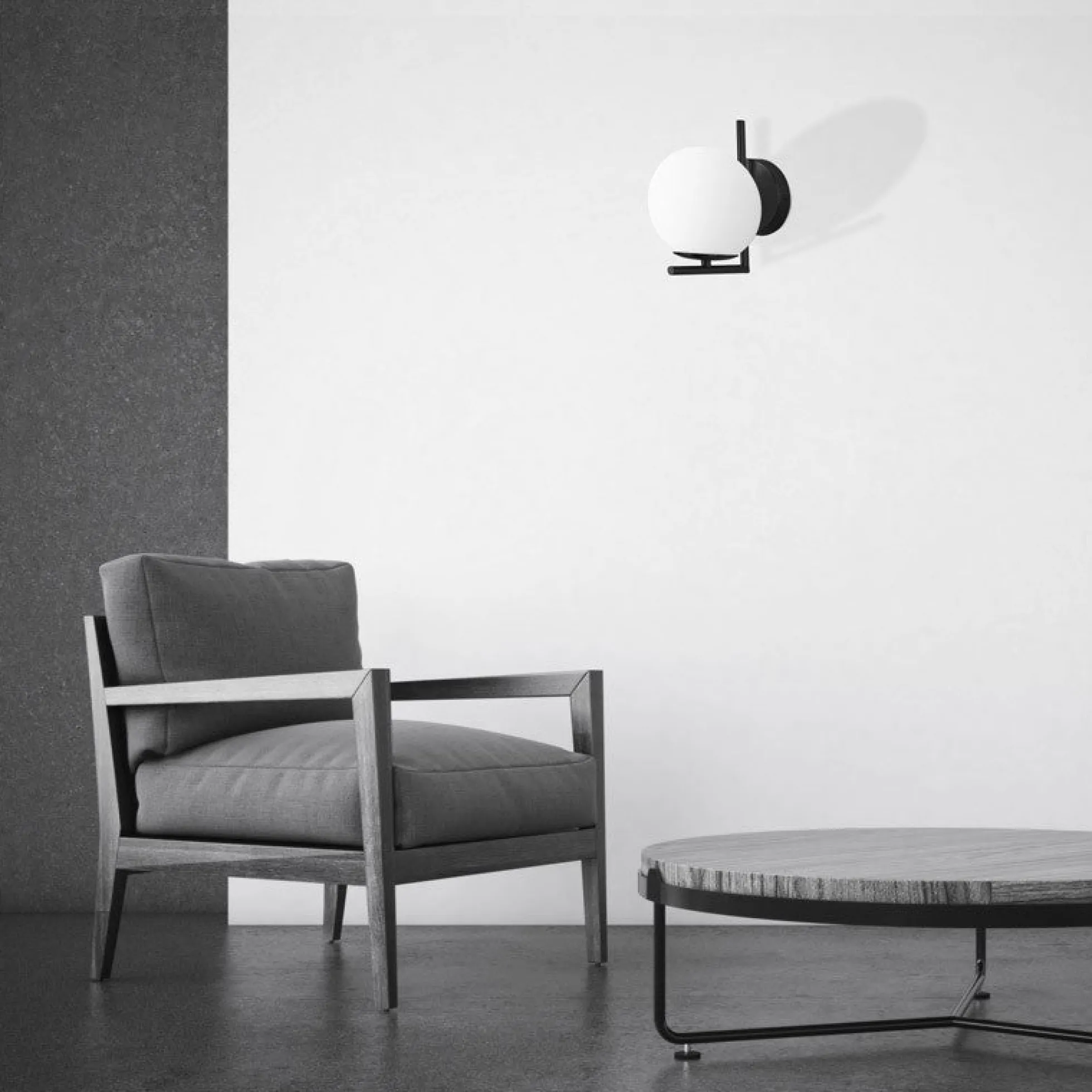 Aplique de pared bola cristal "Margaret"