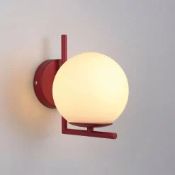 Aplique de pared bola cristal