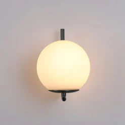 Aplique de pared bola cristal