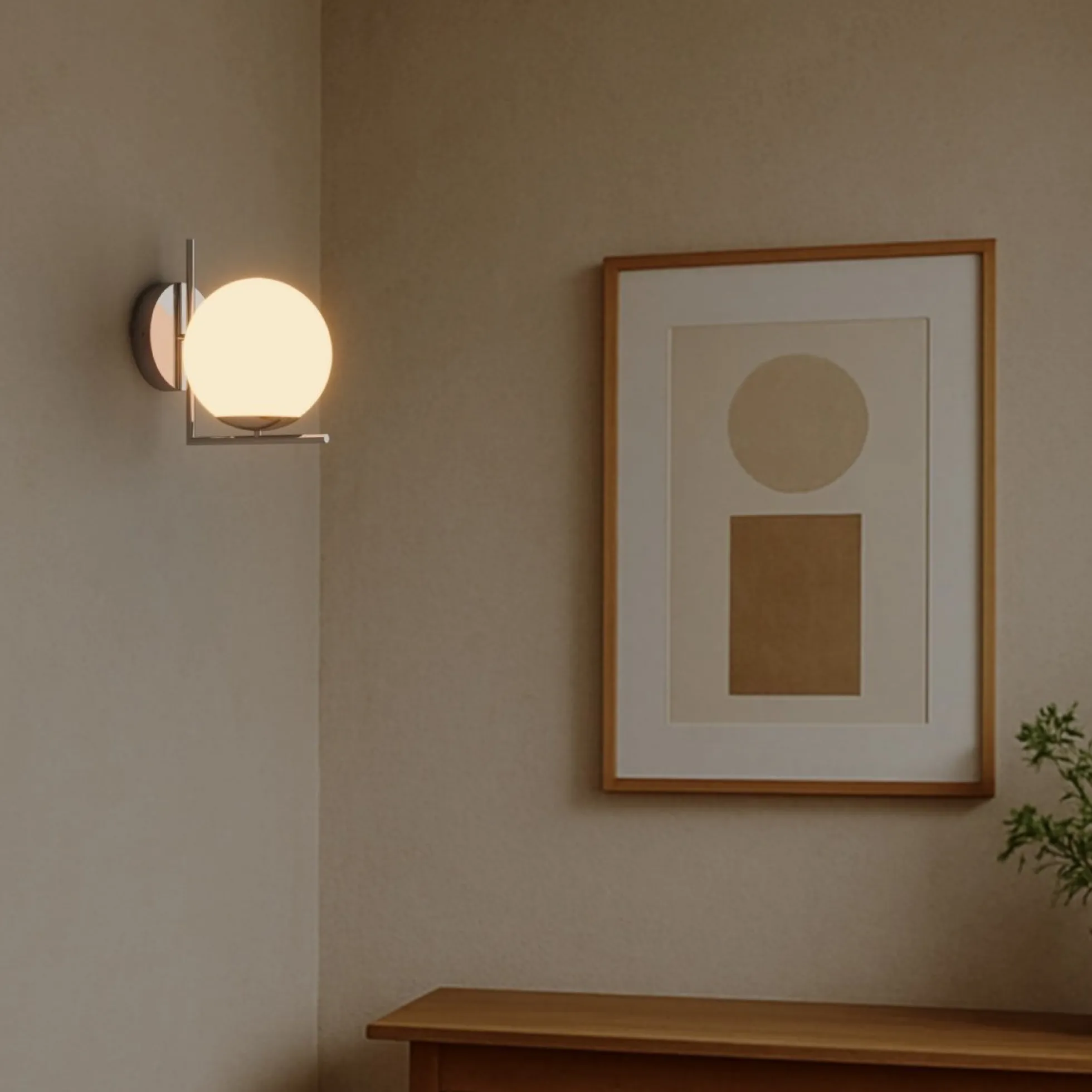Aplique de pared bola cristal "Margaret"
