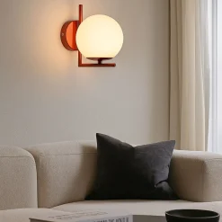 Aplique de pared bola cristal