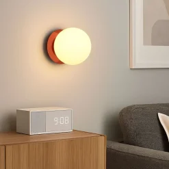 Aplique de pared bola cristal