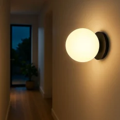 Aplique de pared bola cristal