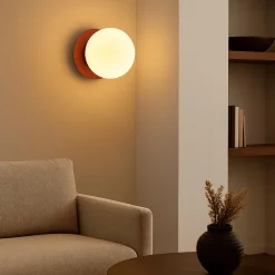 Aplique de pared bola cristal
