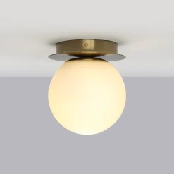 Aplique de pared bola cristal