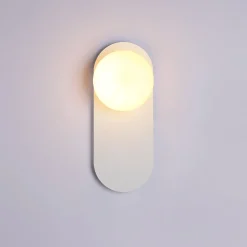 Aplique de pared bola cristal