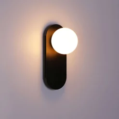 Aplique de pared bola cristal
