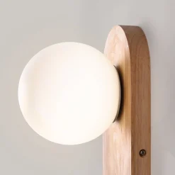 Aplique de pared bola cristal