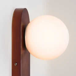 Aplique de pared bola cristal