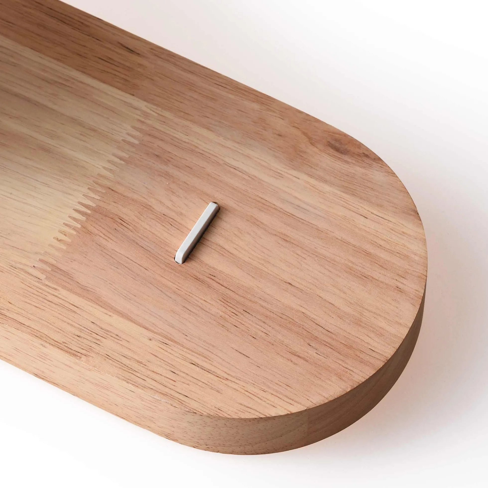 Aplique de pared bola cristal "SOMA" con interruptor - E27 - Madera