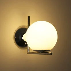 Aplique de pared bola cristal
