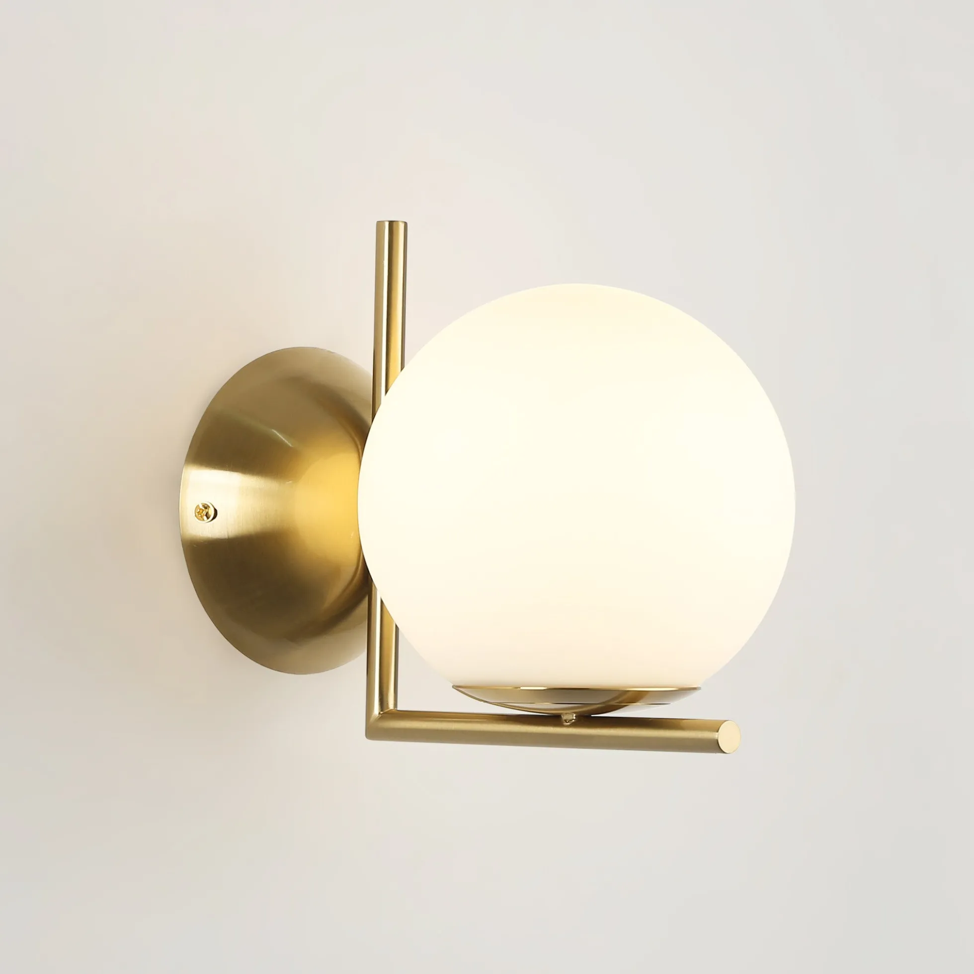Aplique de pared bola cristal "ATOM" - E27 - Ø 15cm
