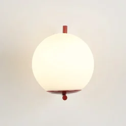 Aplique de pared bola cristal