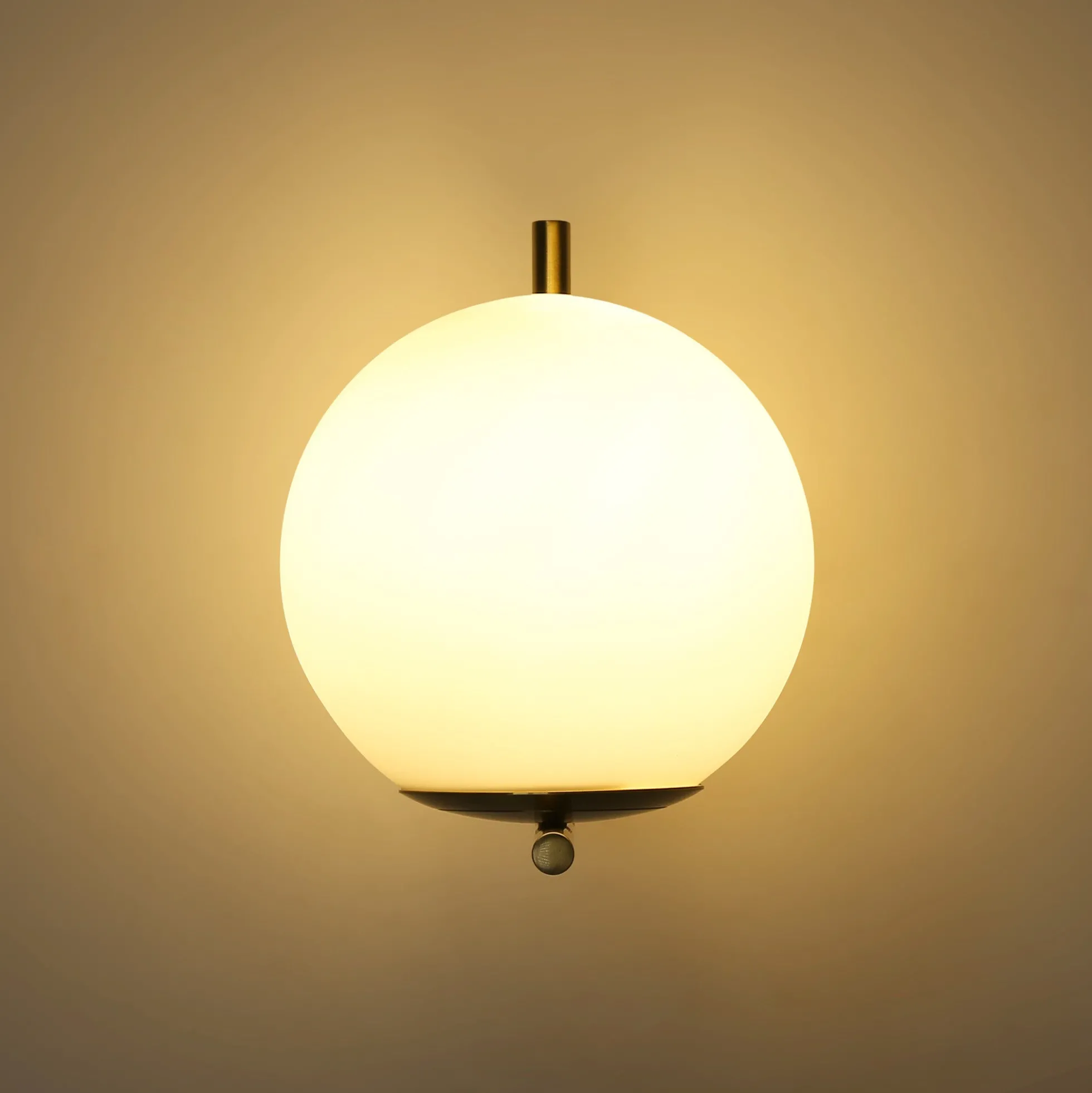 Aplique de pared bola cristal "ATOM" - E27 - Ø 15cm