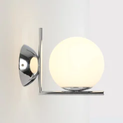 Aplique de pared bola cristal