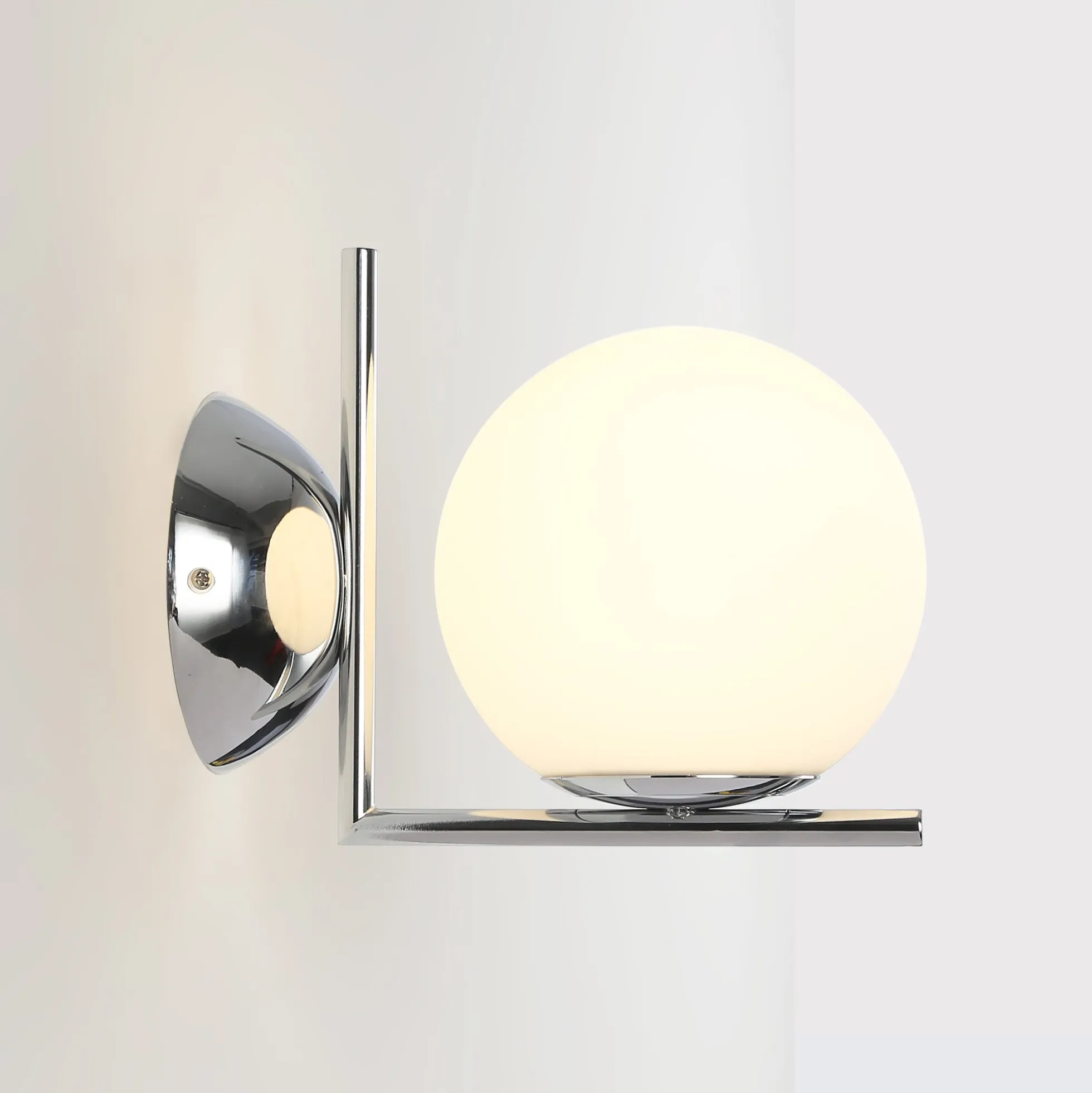 Aplique de pared bola cristal "ATOM" - E27 - Ø 15cm