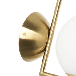 Aplique de pared bola cristal