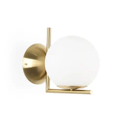 Aplique de pared bola cristal