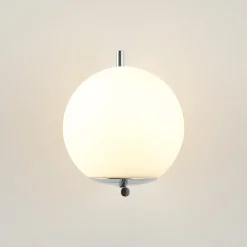 Aplique de pared bola cristal