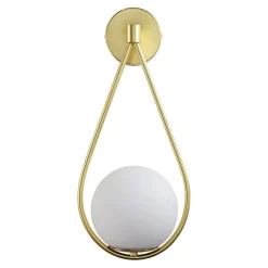 Aplique de pared bola cristal "Clara" - E14