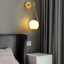Aplique de pared bola cristal