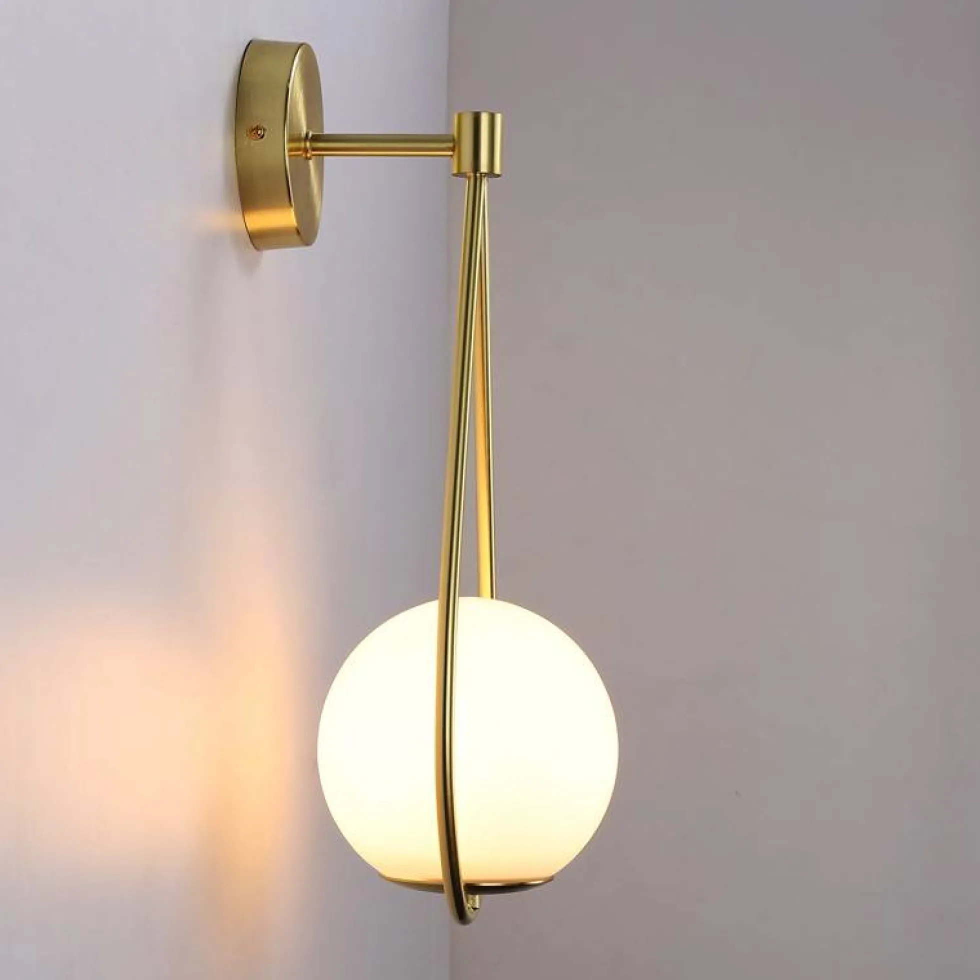 Aplique de pared bola cristal "Clara" - E14