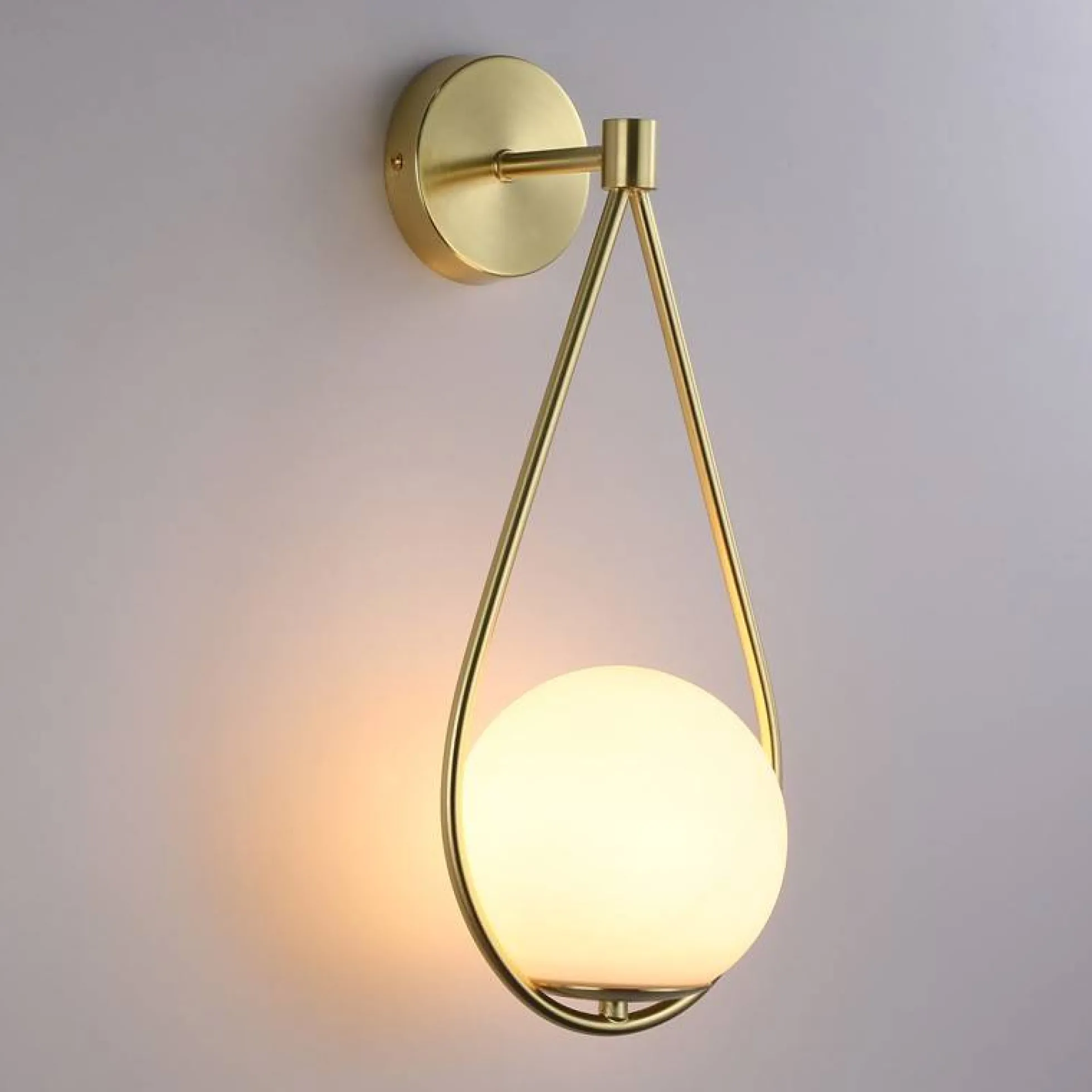 Aplique de pared bola cristal "Clara" - E14