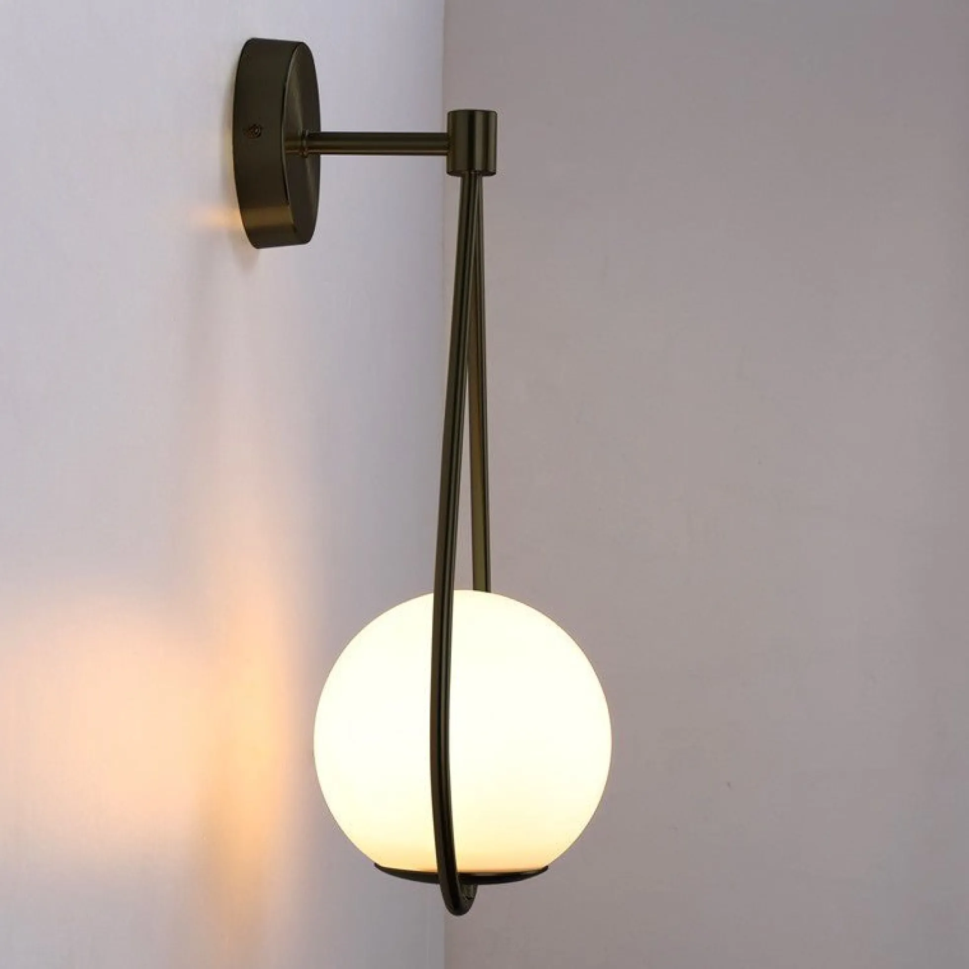 Aplique de pared bola cristal "Clara" - E14