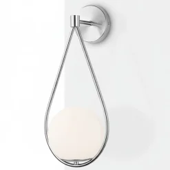 Aplique de pared bola cristal