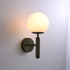 Aplique de pared bola cristal 