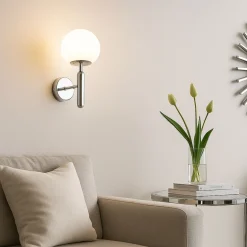 Aplique de pared bola cristal 