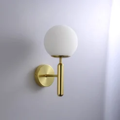 Aplique de pared bola cristal 
