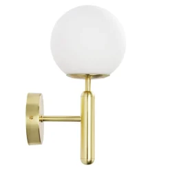 Aplique de pared bola cristal 