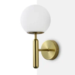 Aplique de pared bola cristal 