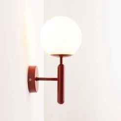 Aplique de pared bola cristal 