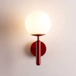 Aplique de pared bola cristal 